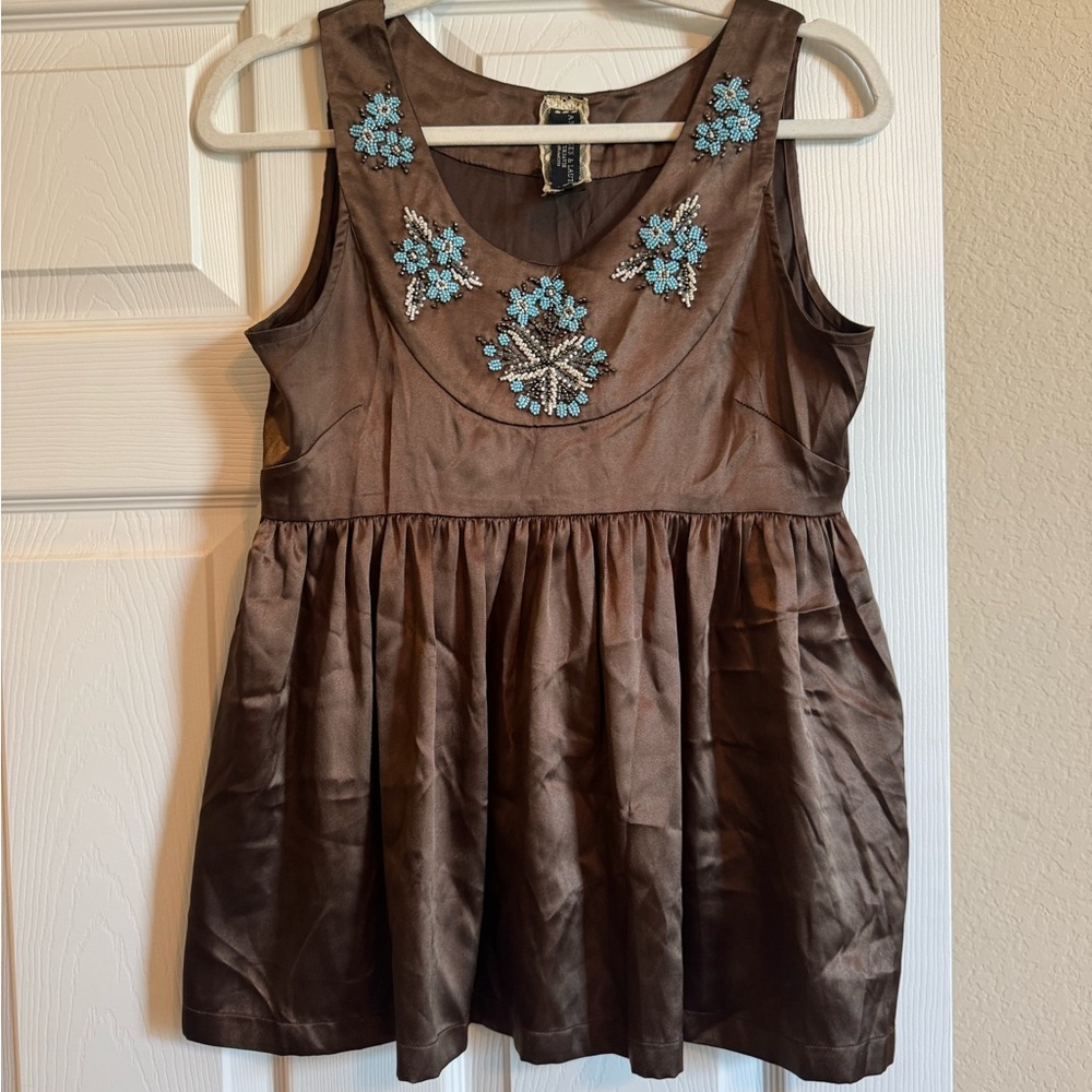 ANDERSEN & LAUTH Reykjavik sleeveless peplum blouse women’s small